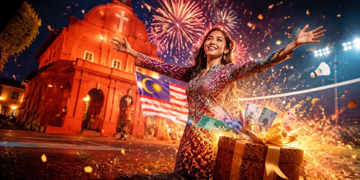 Sports betting atmosphere in Melaka featuring unique Malaysian batik cultural elements